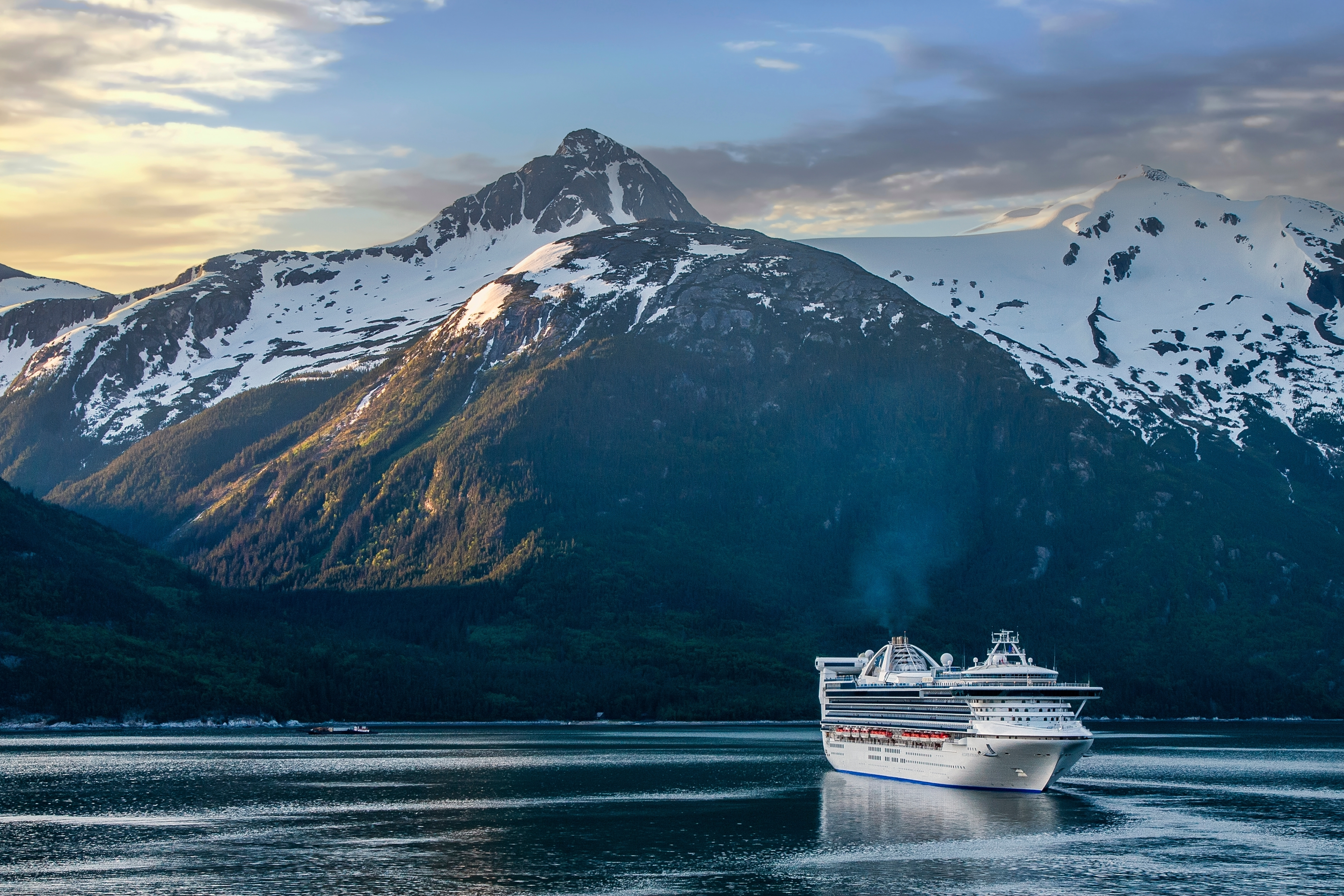 Royal Caribbean ship sailing on the open ocean