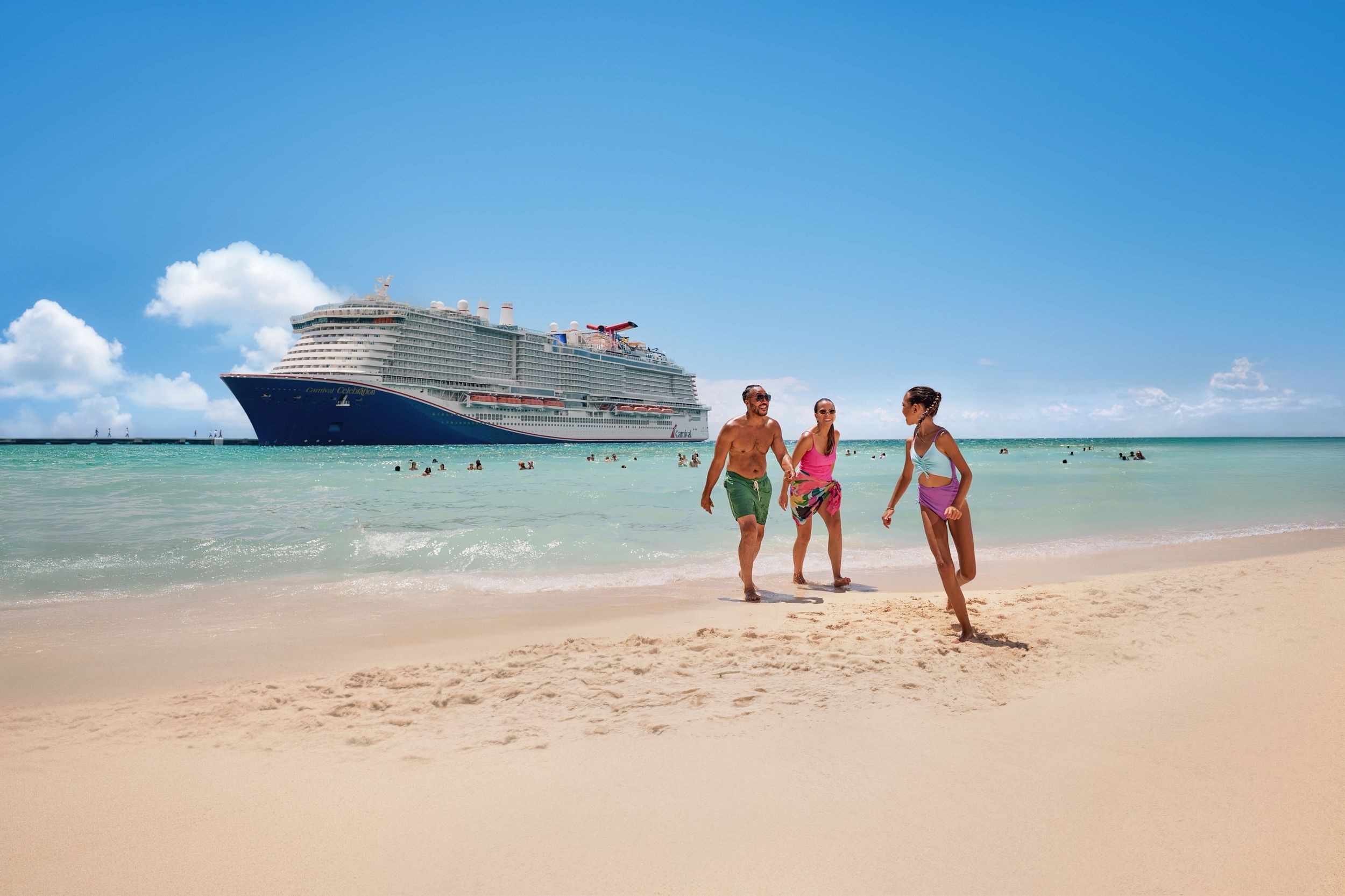 Royal Caribbean ship sailing on the open ocean
