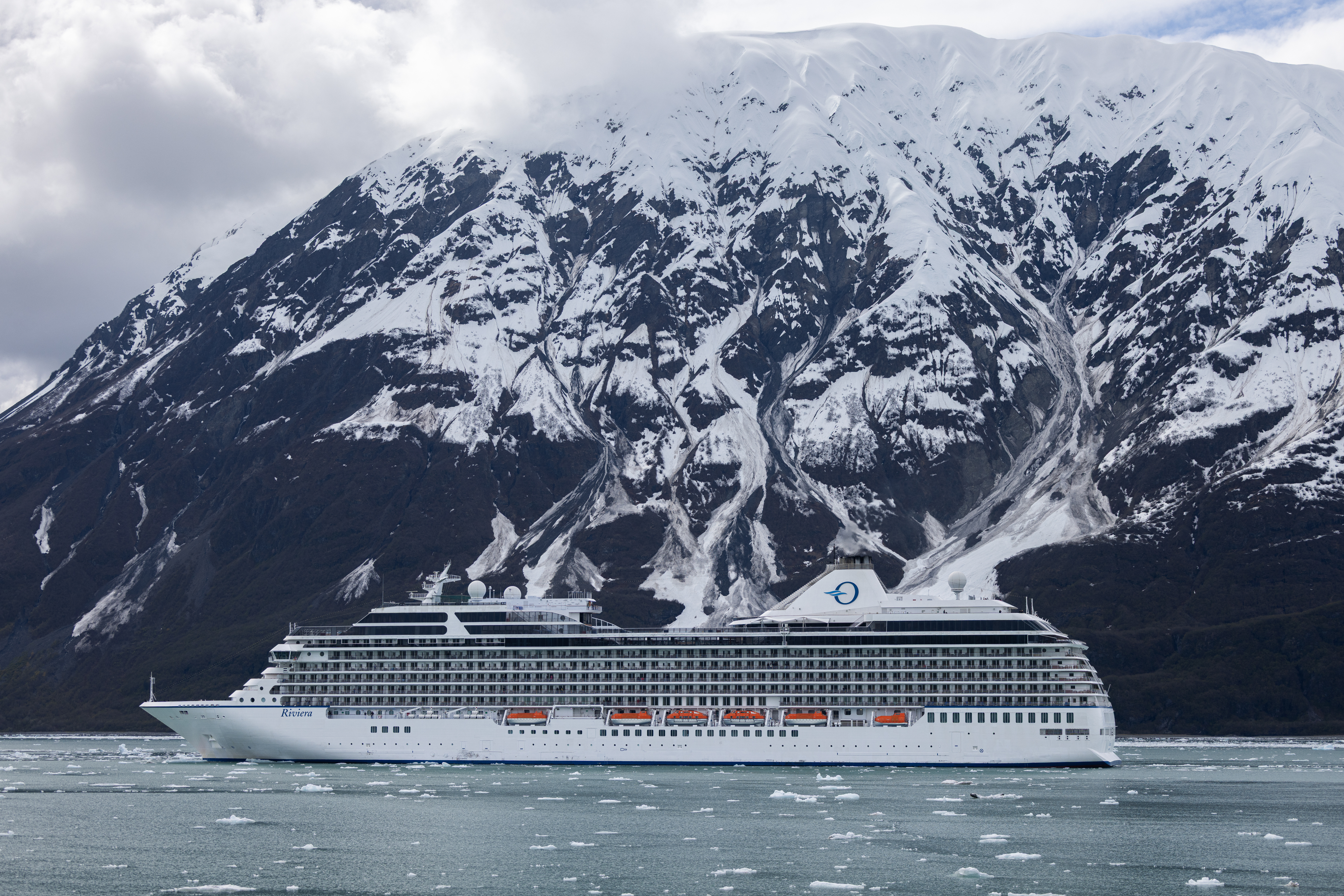 Royal Caribbean ship sailing on the open ocean